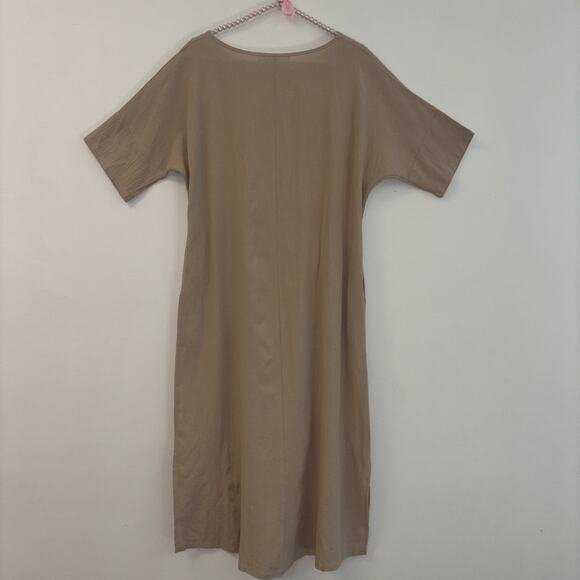 Elegant Tan Mini Dress - Picture 9 of 10